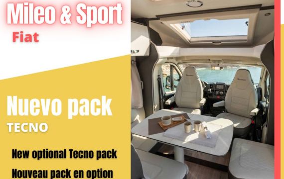 Le pack Tecno disponible avec les camping-cars MILEO et SPORT FIAT de la gamme 2022!